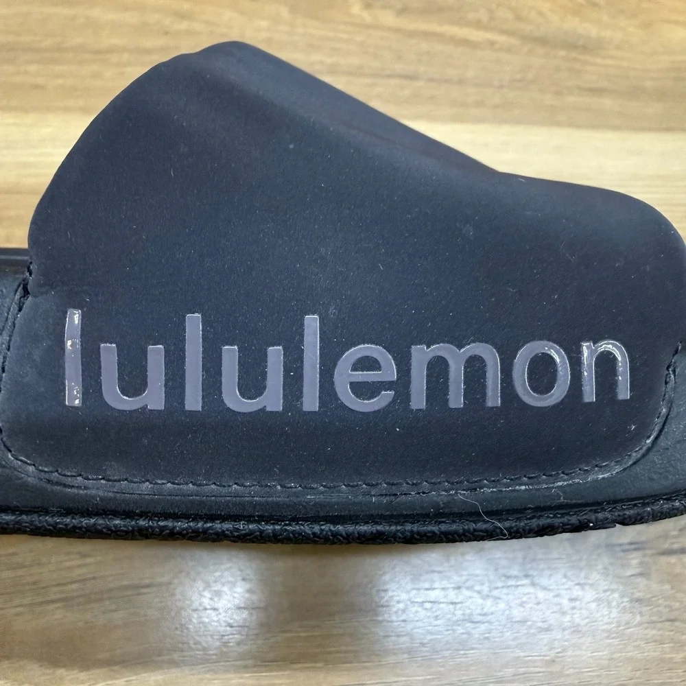 Lululemon Restfeel Slide Mens 11 Black Summer Vacation Resort Pool Minimalist